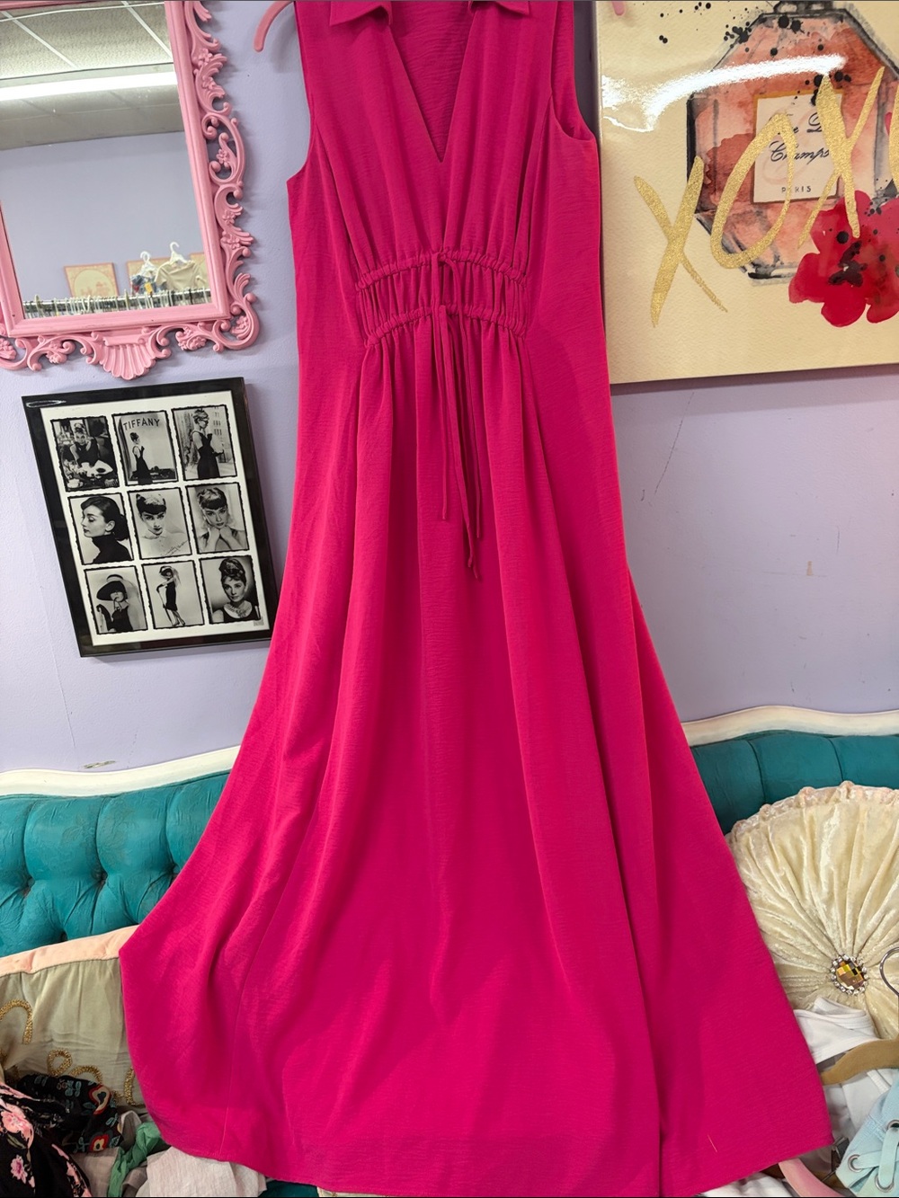 Women’s Calvin Klein summer dress size 4 hot pink